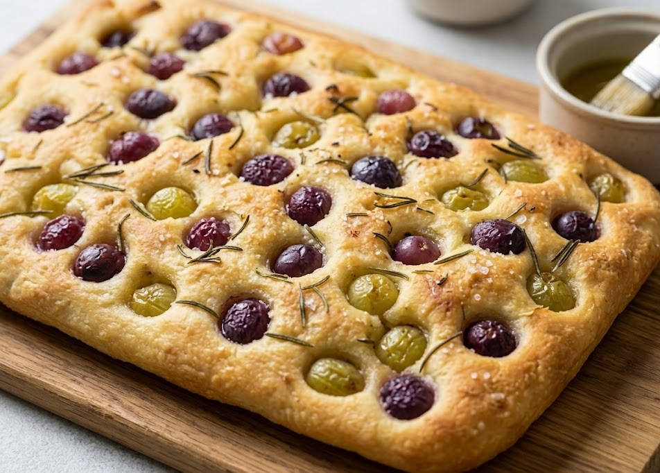 Focaccia au raisin